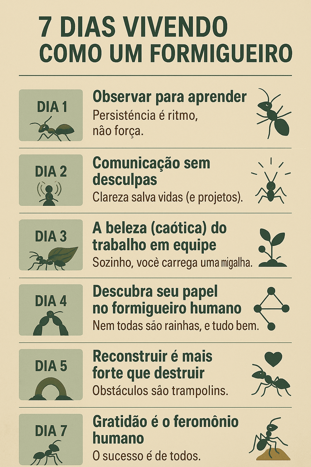 A Natureza Ensina - 7 Dias Vivendo como um Formigueiro: Como Insetos Minúsculos Me Ensinaram a Ser Melhor - Lições da Natureza - vivendo como um formigueiro 7 Dias Vivendo como um Formigueiro