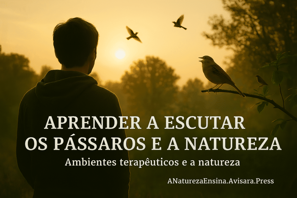 Aprender a escutar os pássaros e a natureza.