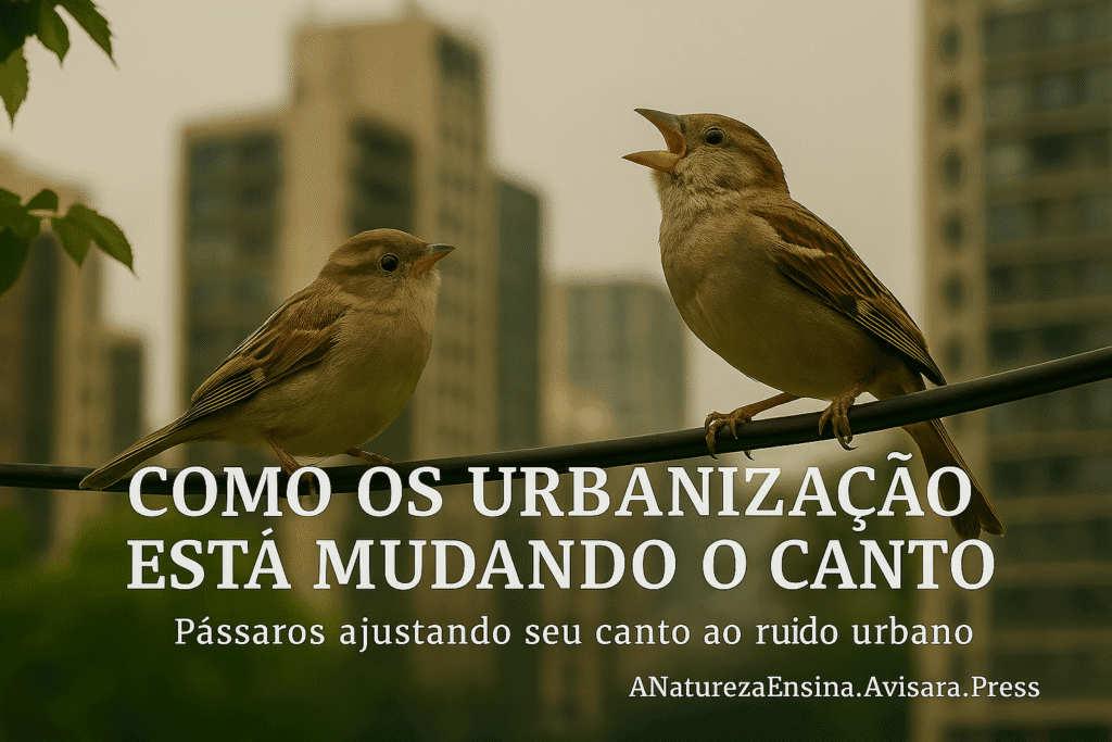 Como a urbanização está mudando o canto