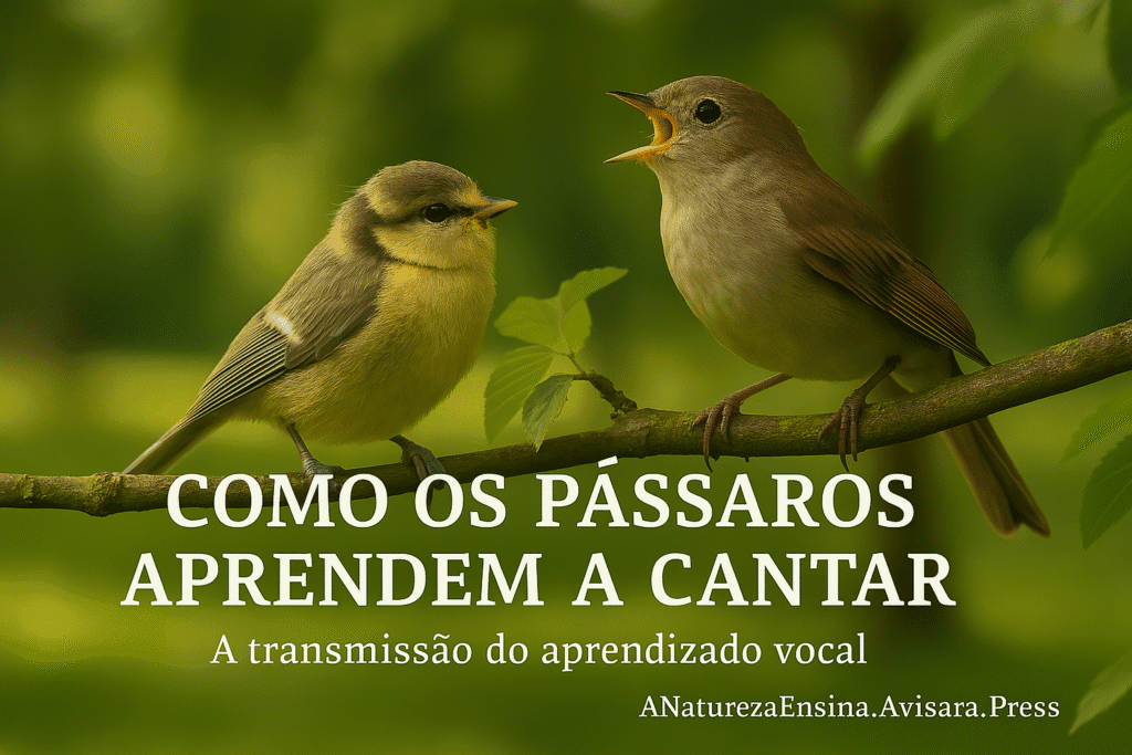 Como os pássaros aprendem a cantar
