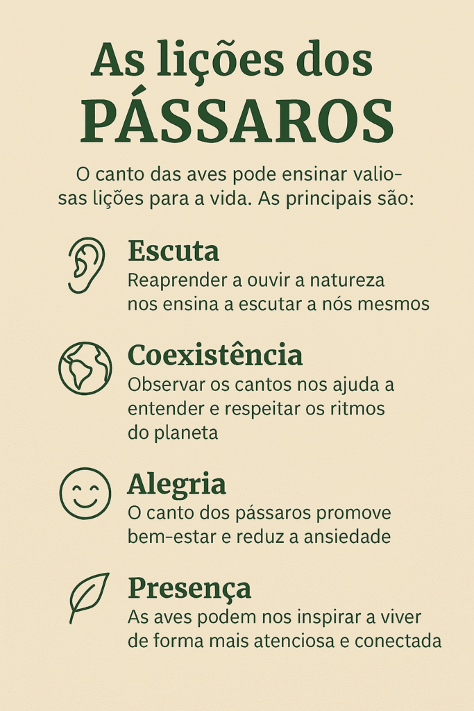 Infográfico: As Lições dos pássaros