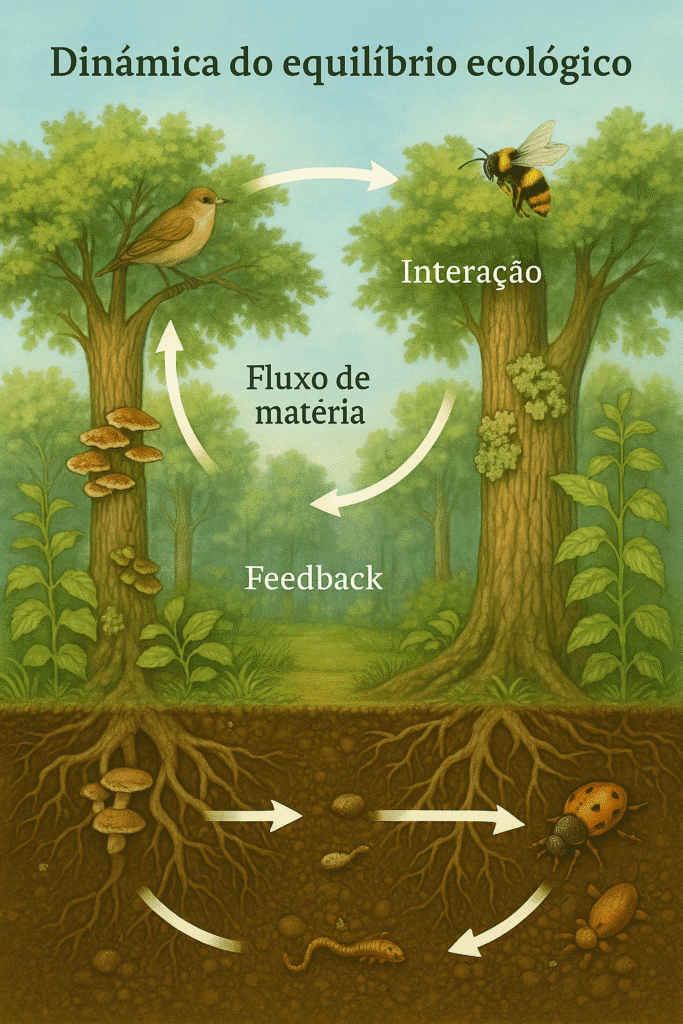 A Natureza Ensina - Ecossistemas em equilíbrio: o que a natureza ensina sobre estabilidade, caos e regeneração - Ecologia e Conservação - Ecossistemas Ecossistemas em equilíbrio: Dinâmica do equilíbrio ecológico