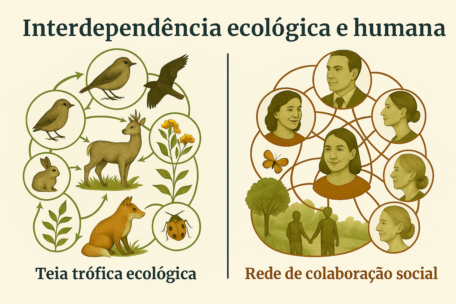 A Natureza Ensina - Ecossistemas em equilíbrio: o que a natureza ensina sobre estabilidade, caos e regeneração - Ecologia e Conservação - Ecossistemas Ecossistemas em equilíbrio: Interdependência ecológica e humana