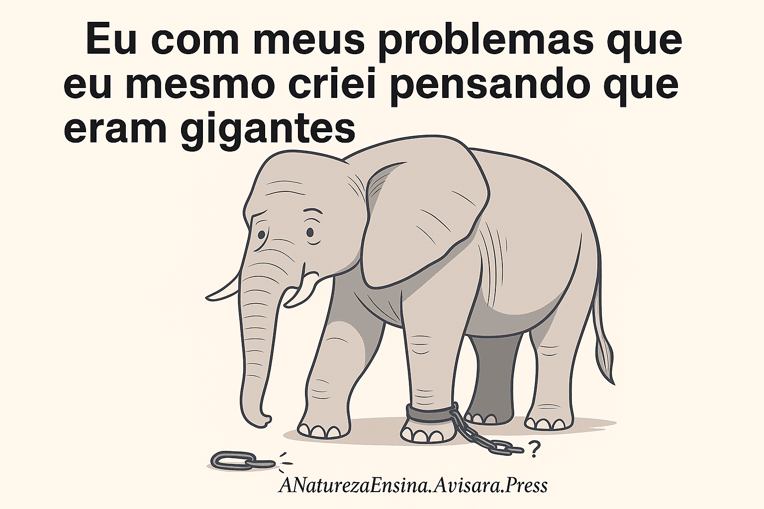 A Natureza Ensina - Superando Limites: A Sabedoria da Natureza para Transformar sua Vida, Carreira e Negócios - Lições da Natureza - Superando Limites Elefante superando crenças limitantes.