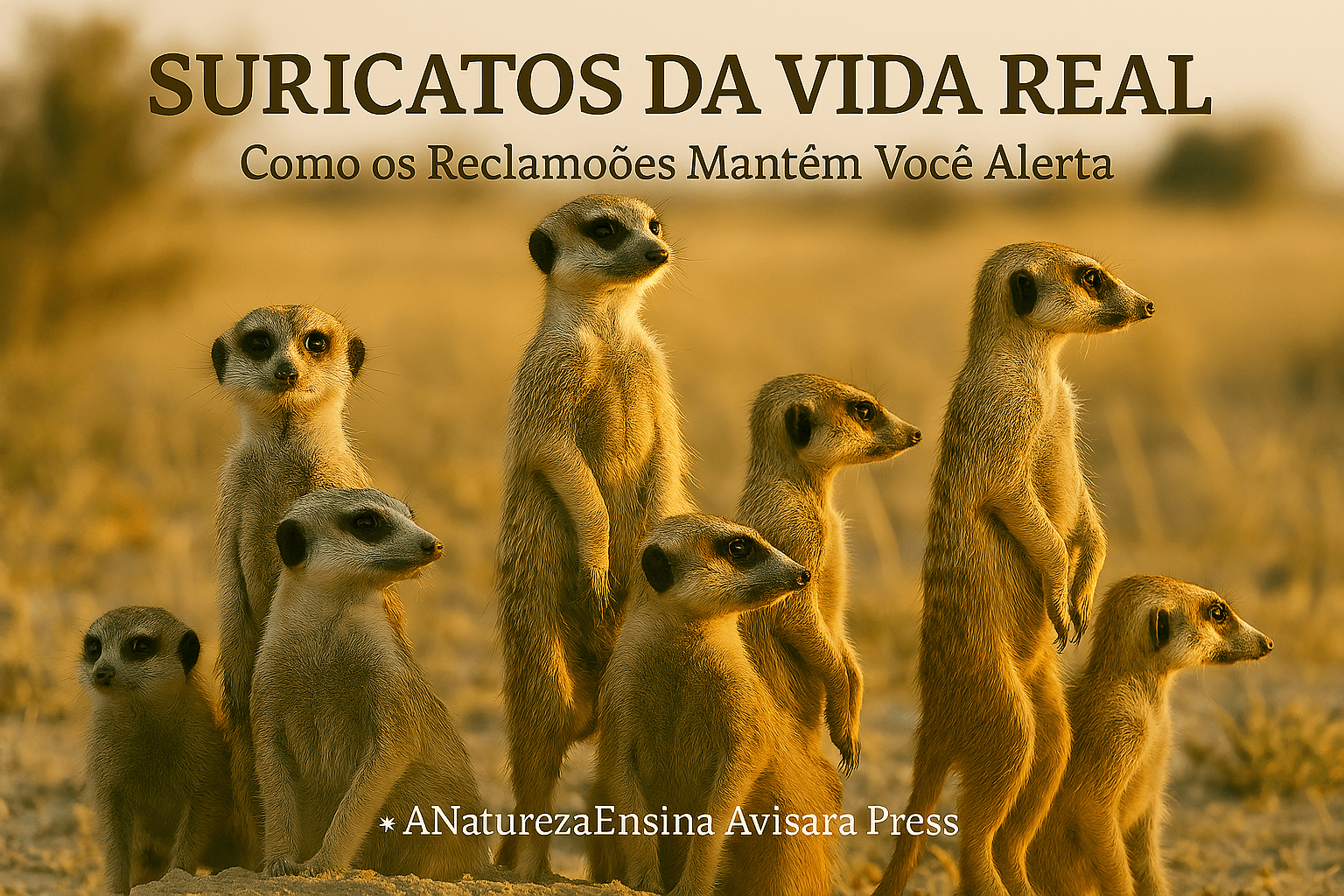 Suricatos da Vida Real Como os Reclamão Mantêm Você Alerta