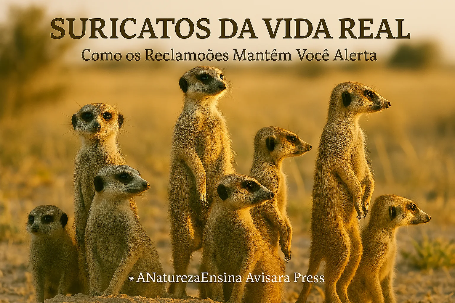 Suricatos da Vida Real Como os Reclamão Mantêm Você Alerta